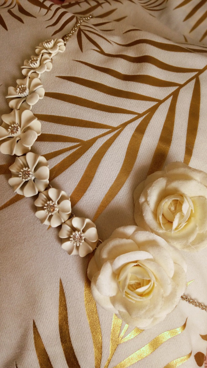 flowers and gold