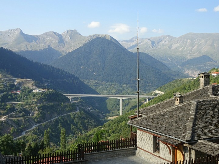 view in Metsovo in Greece