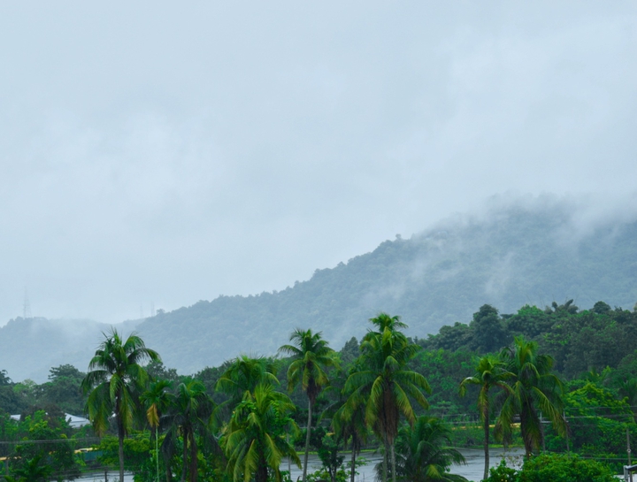 Rain on hill