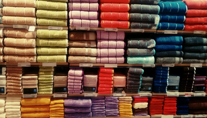 color towels