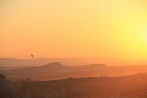 sunrise in Cappadocia