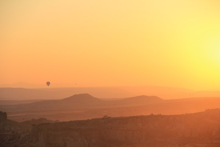 sunrise in Cappadocia