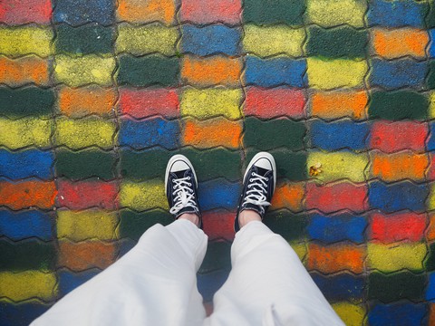 colorful brick