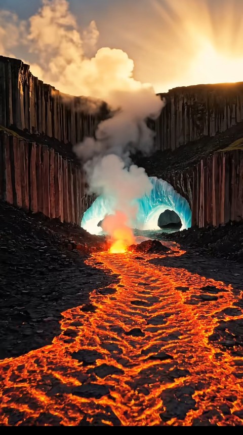 fonds d'écran heat, Volcano