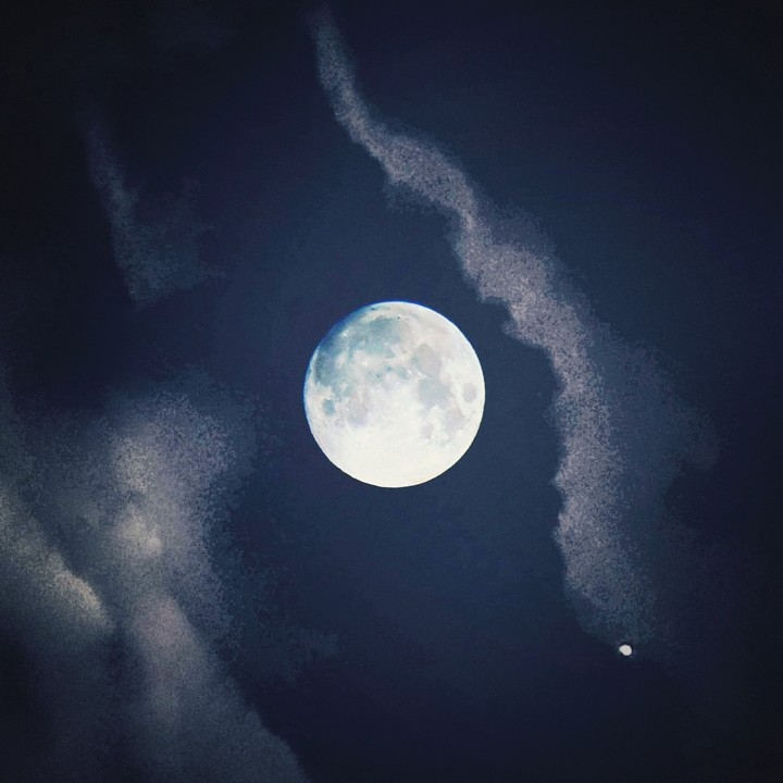 Moon and Jupiter
