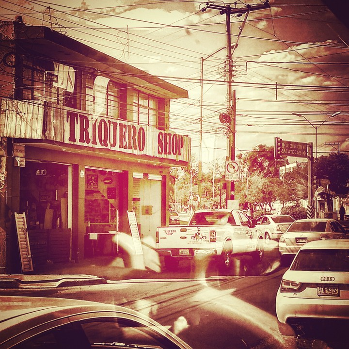 on the street