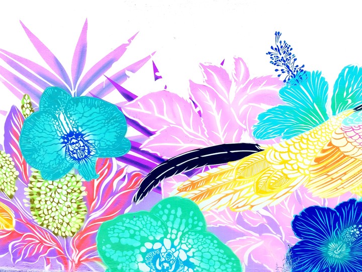 Vibrant wall art