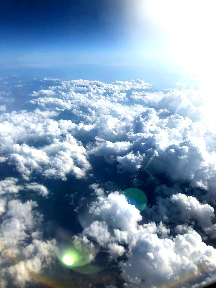 In the air