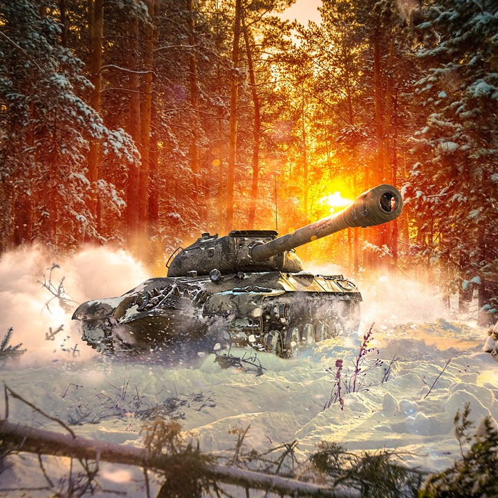 ИС-3 в снегу