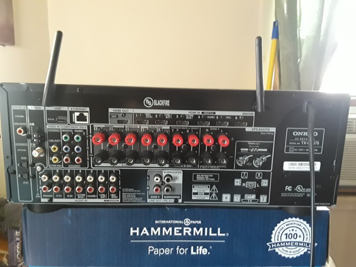 onkyo receiver back