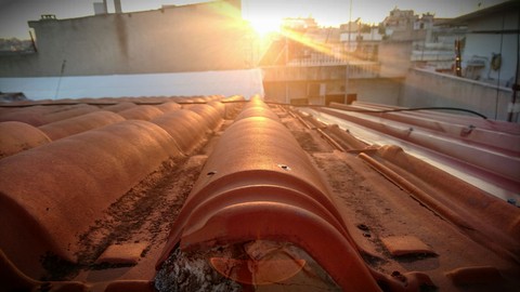 sunset in Athens