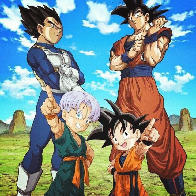 Goku Vegeta trunks goten