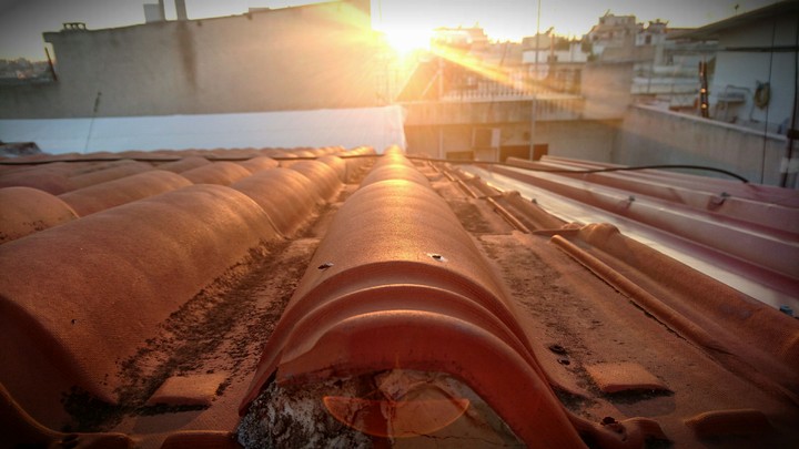 sunset in Athens