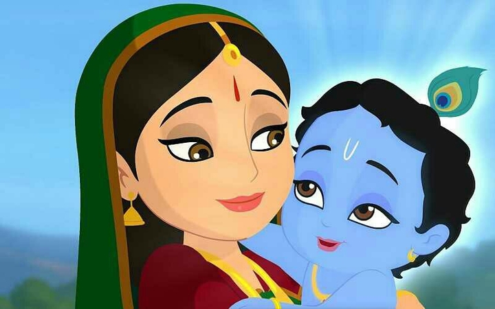 lord krishna with yasoda