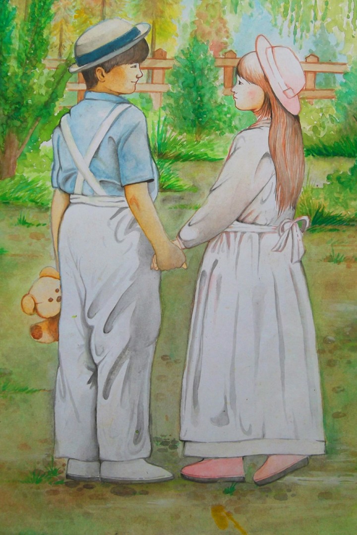 When meet love painting by taufiq mutaf