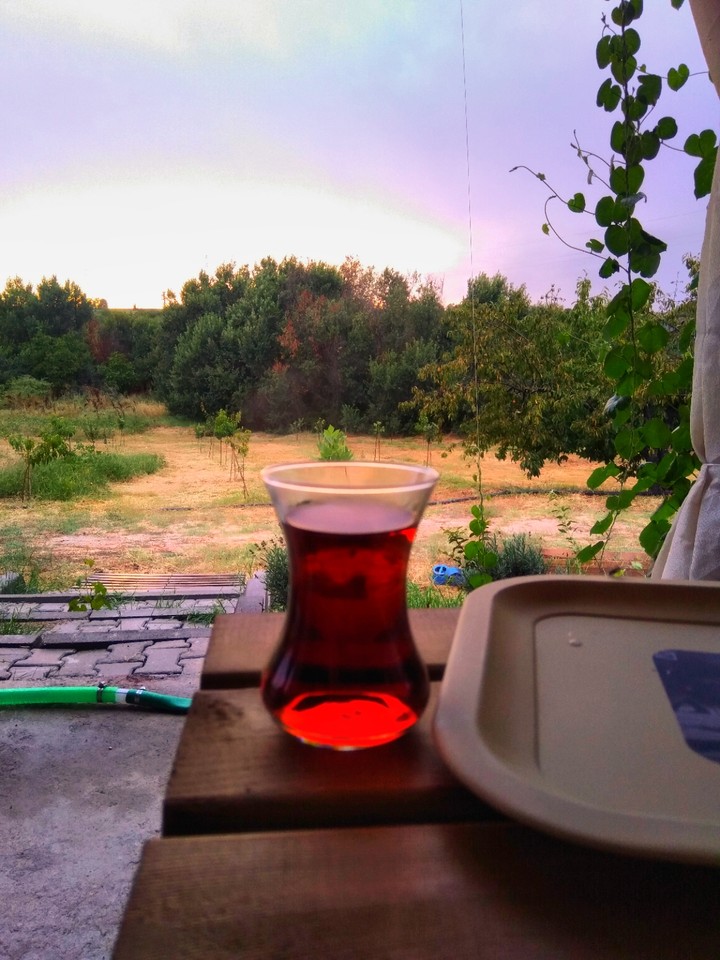 çay  ve yağmur