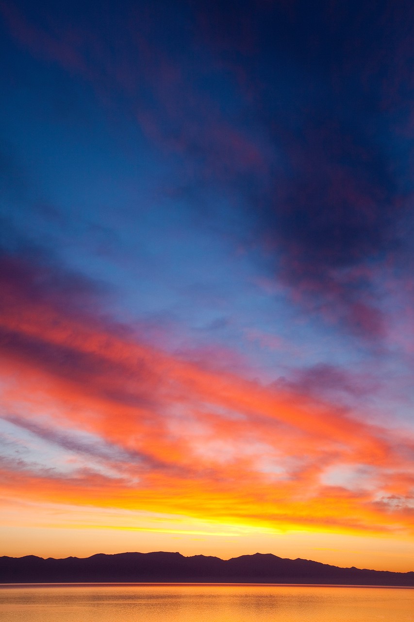 A dark red Sunset