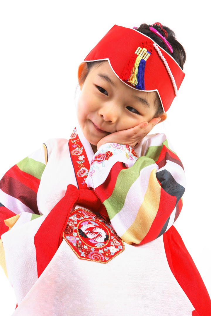 Family in Korean Dress