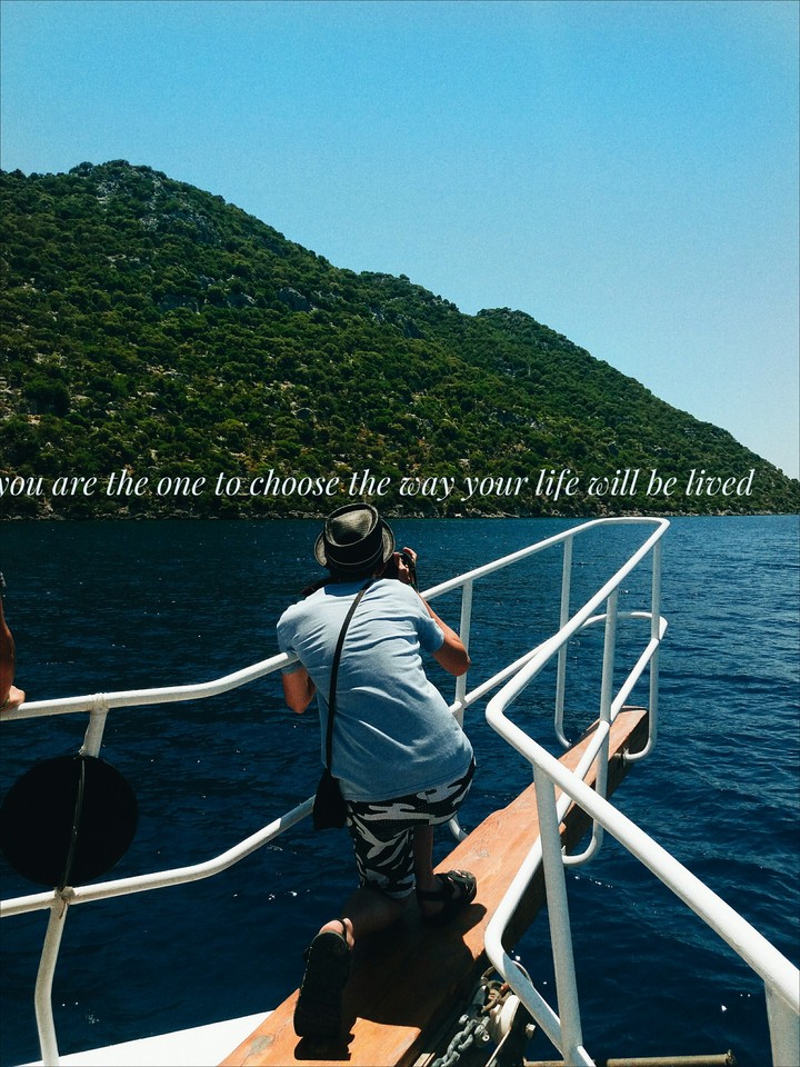 you are the one to choose the way your life will be lived