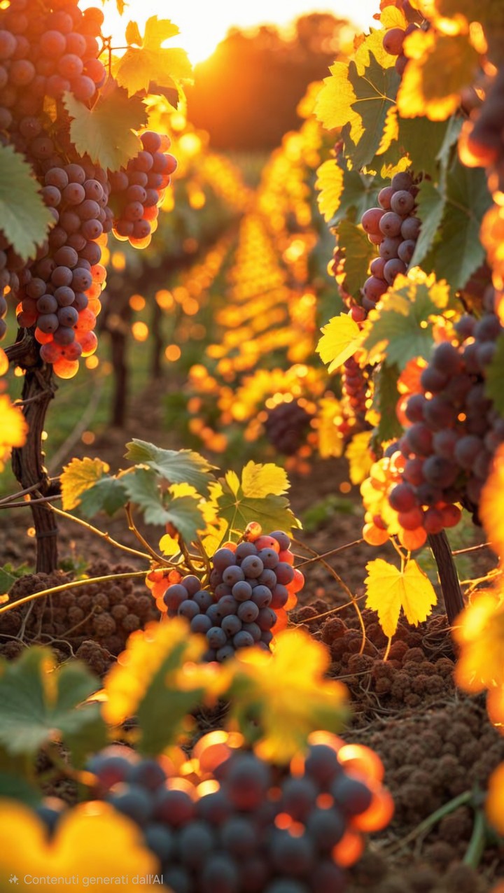 GOLDEN LEAVES IN THE VINEYARD