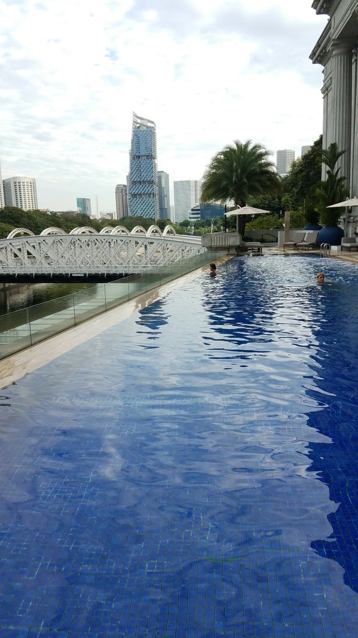 Quick swim in the city.