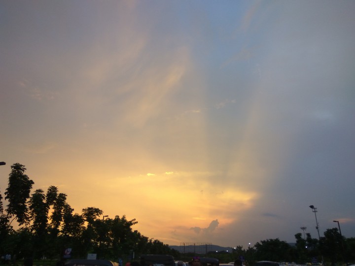 blazing sun