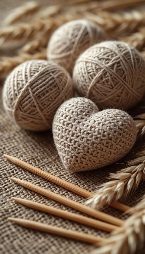 heart, twine wallpapers