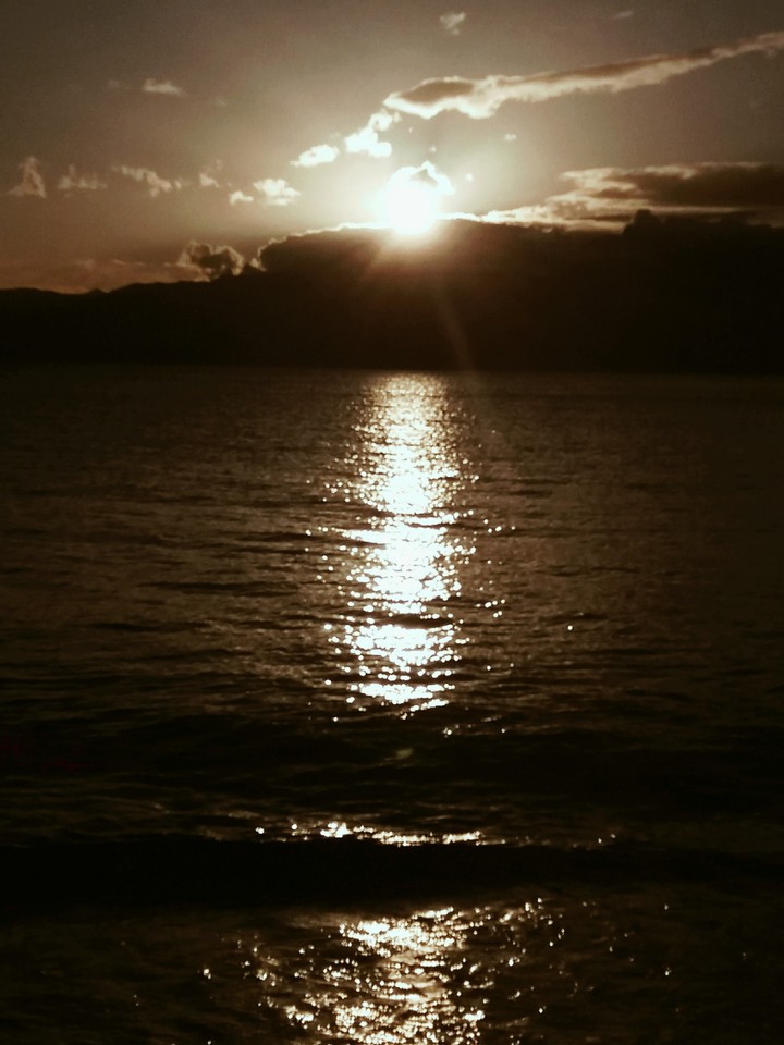 sunset from strait