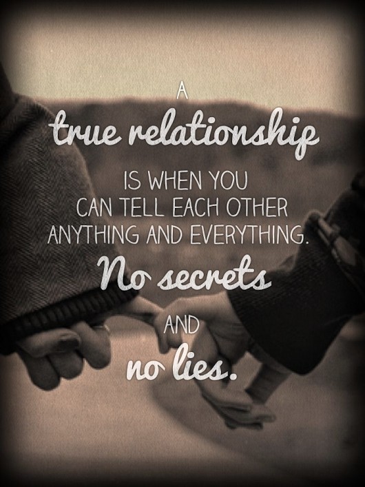 Yes don't hide anything