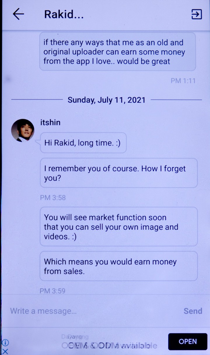 Msg from Mr shin...lets see
