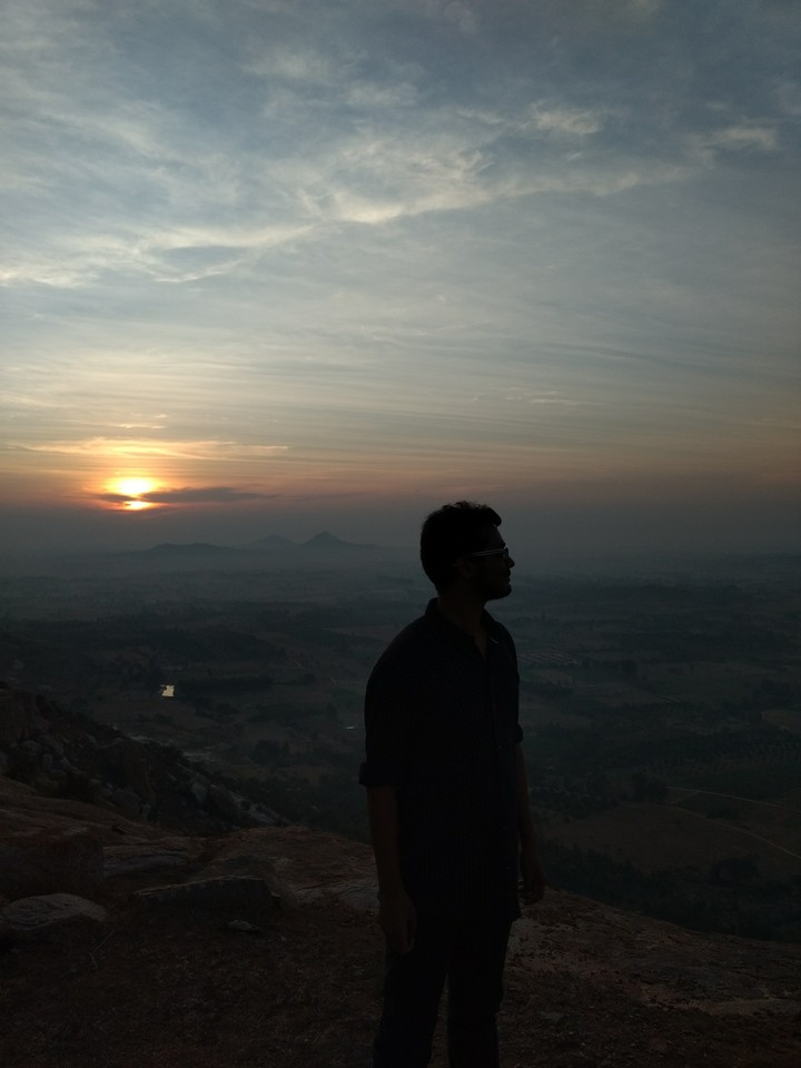 sunrise in dark