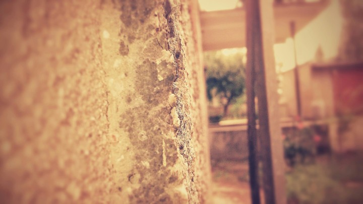 Peeking behind a wall