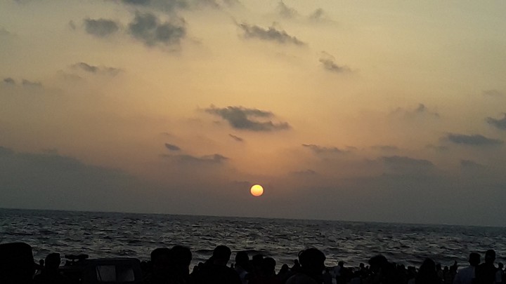 setting sun