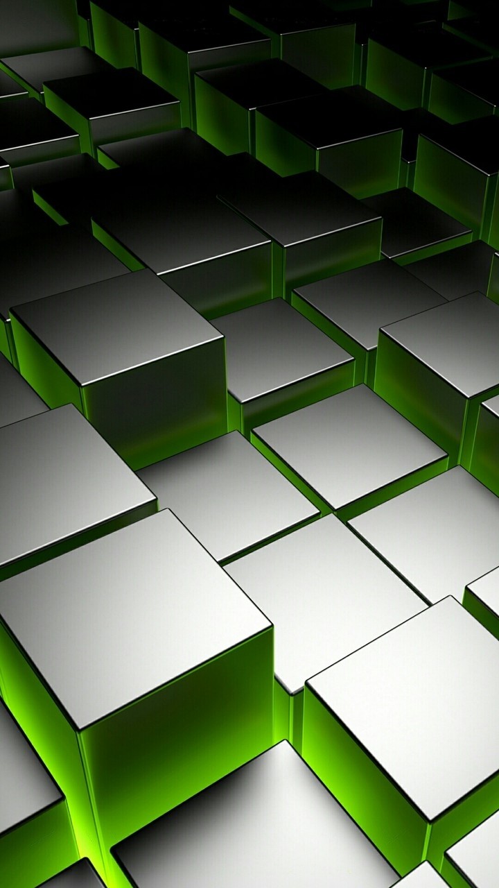 Green Cubes 3D