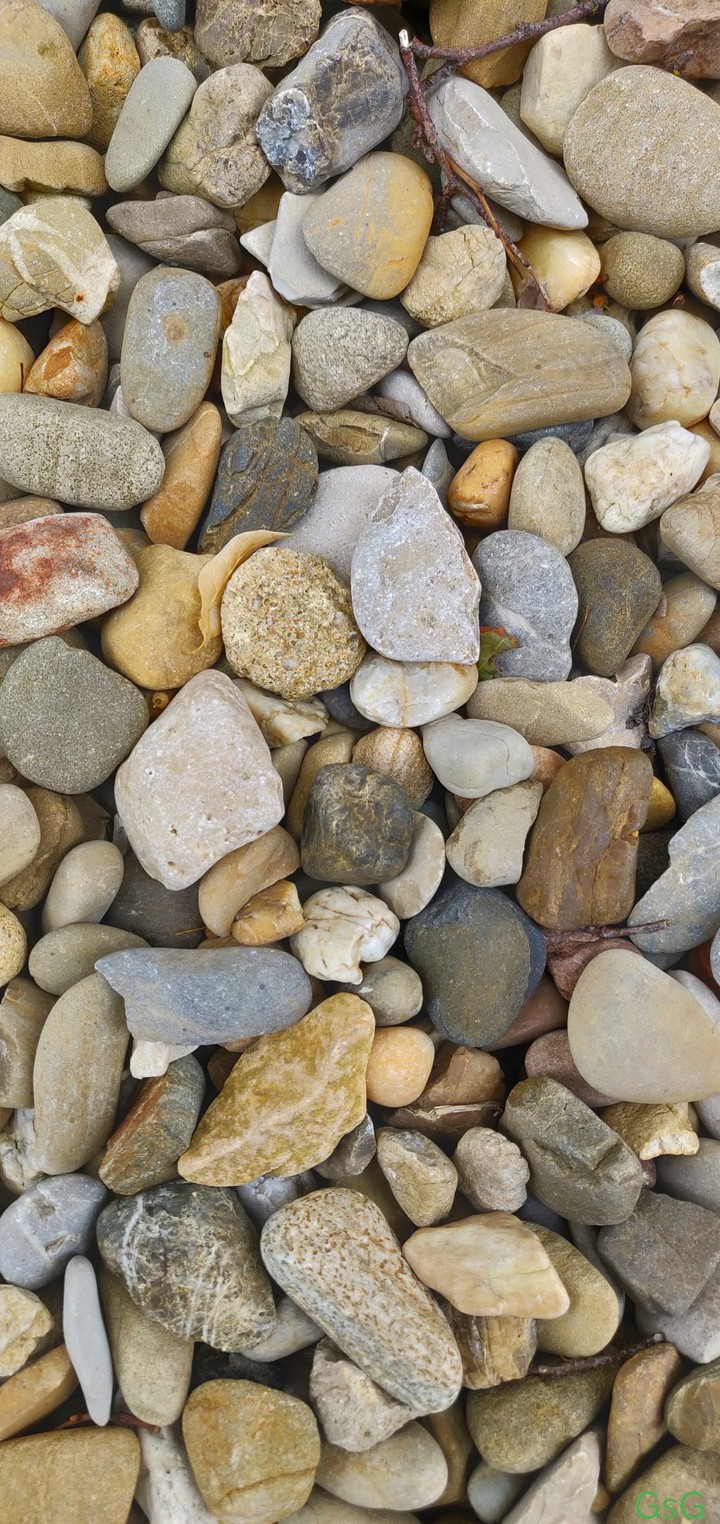 River pebble stones