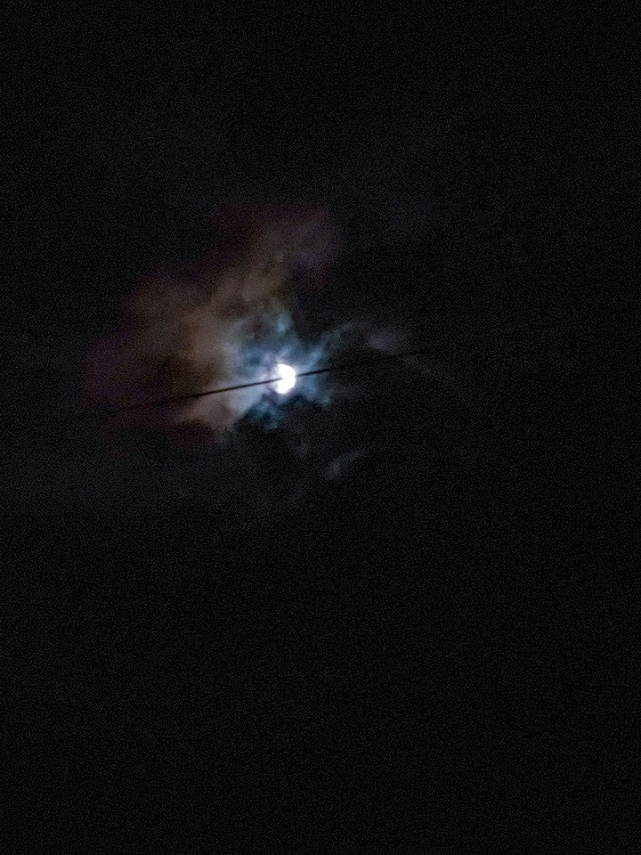 Moon with cloud