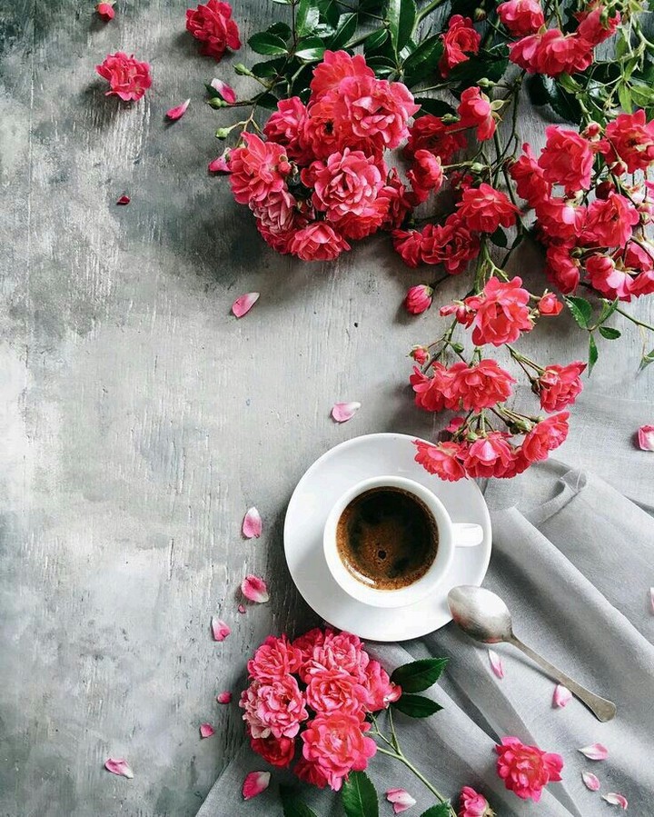 #Coffe and flowers