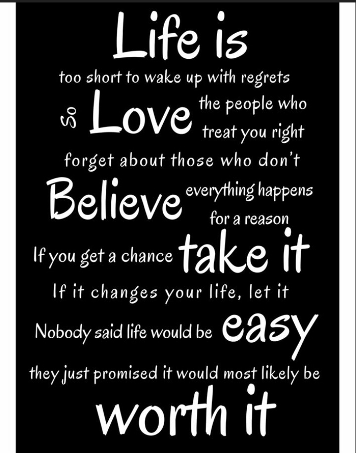 life is too short...