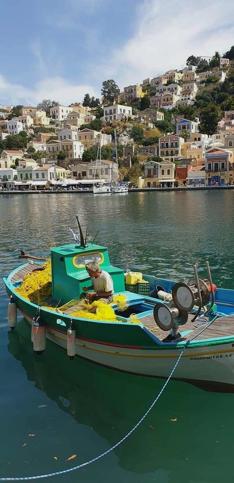 Fisherman in action