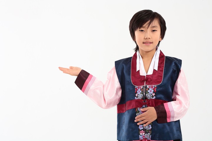 Family in Korean Dress