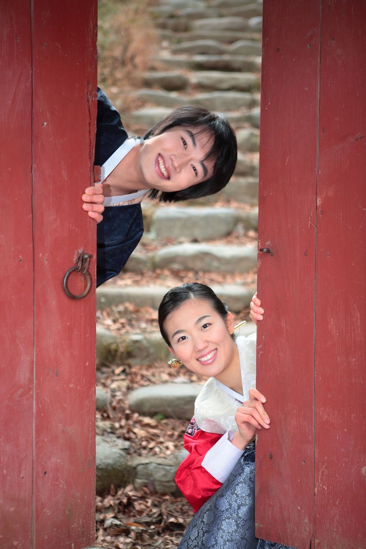 Couple in Korean Dress II