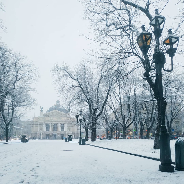 First Snow in Lviv