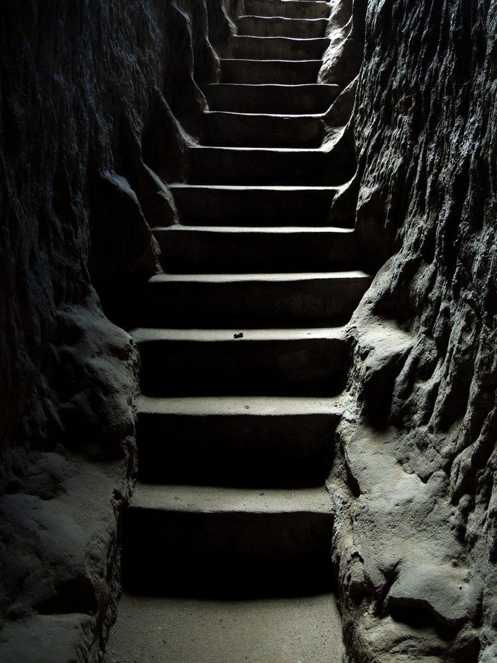 upstairs