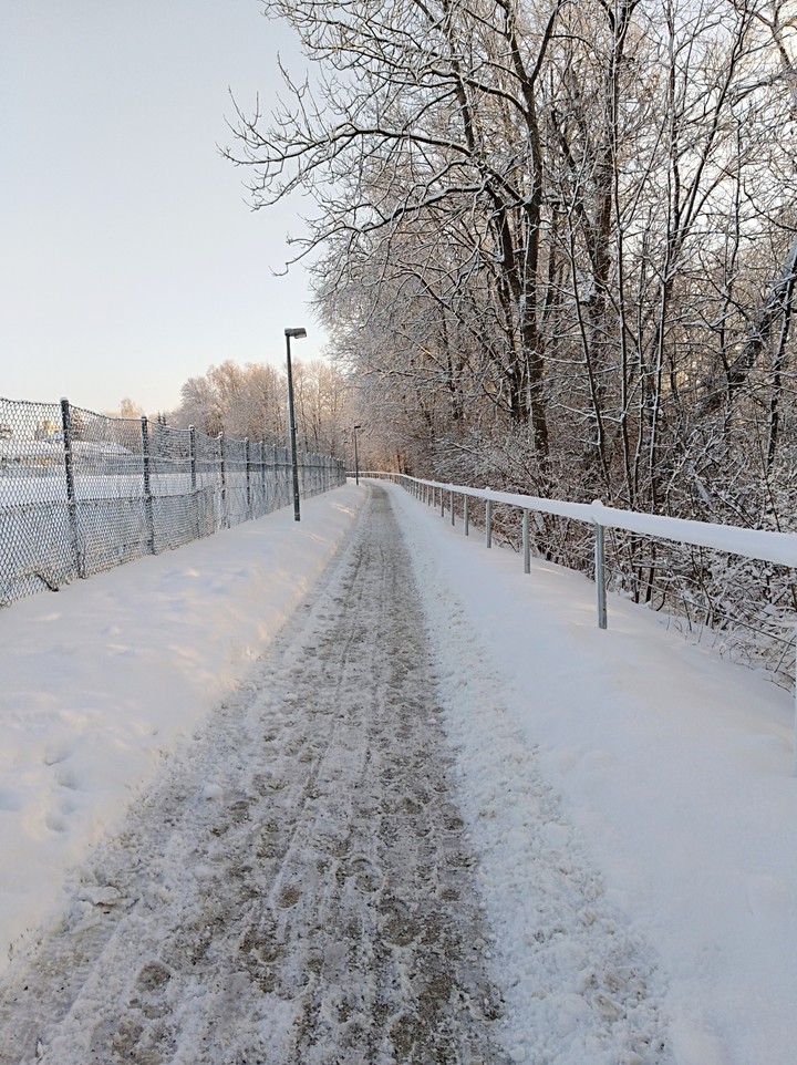 snowy way
