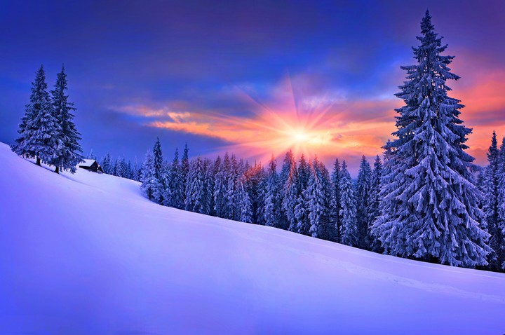 Winter sunset