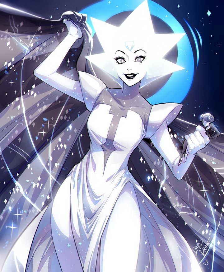 White diamond and "white"pearl