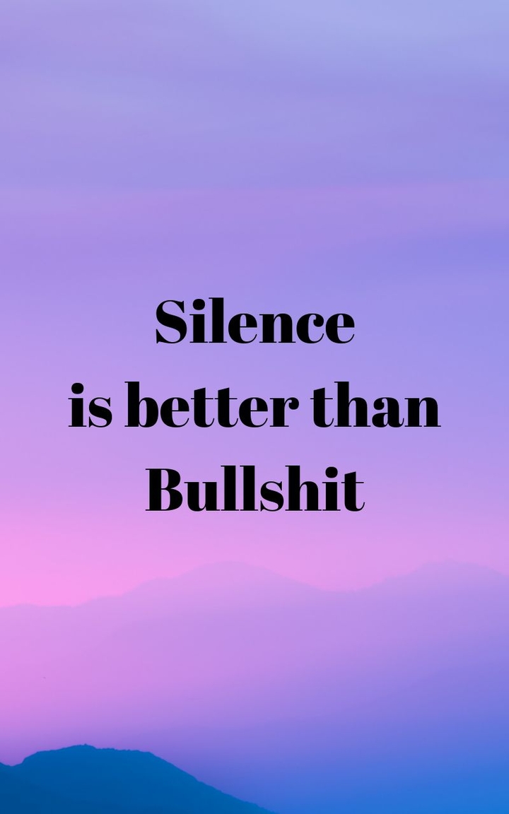 silence