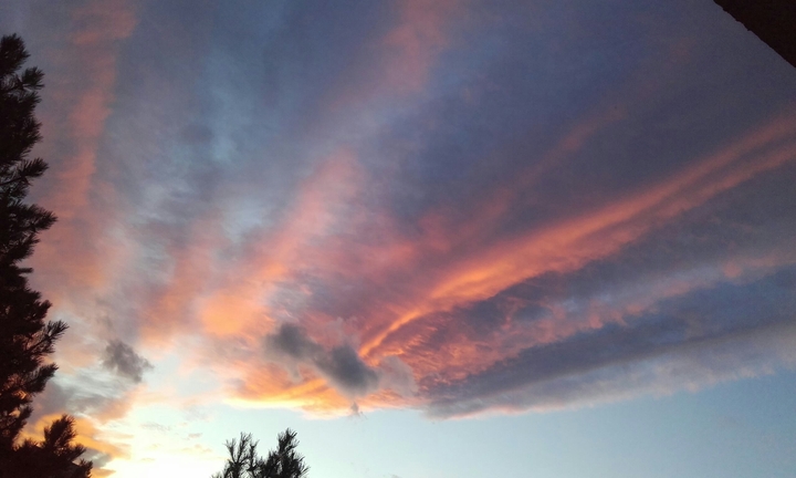 red pink white sky