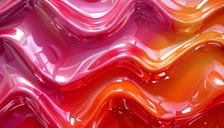 lips emerging through liquid glossy texture wallpaper background
