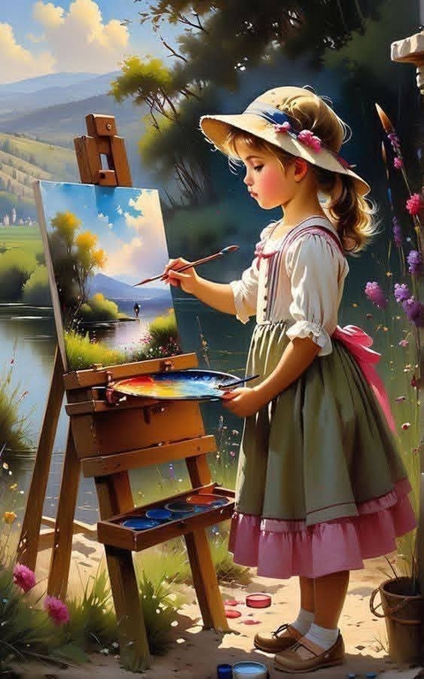 Easel, 油漆壁纸